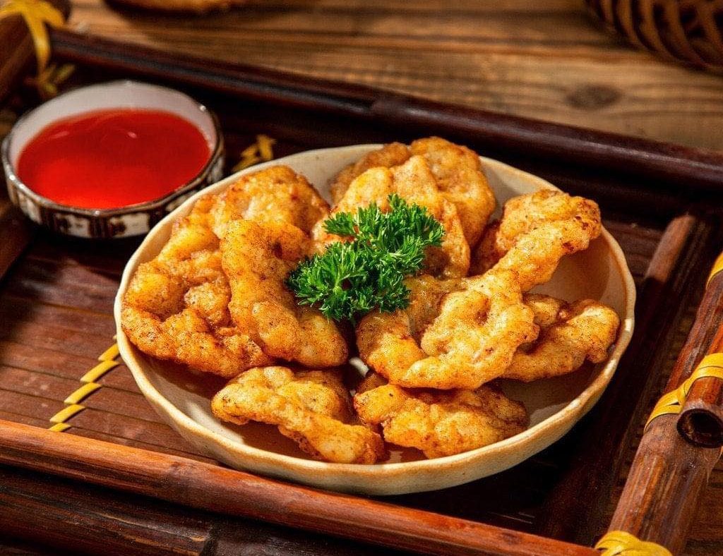 squid cakes – a signature seafood in Ha Long Bay Culinary Experiences loved by locals and travelers.