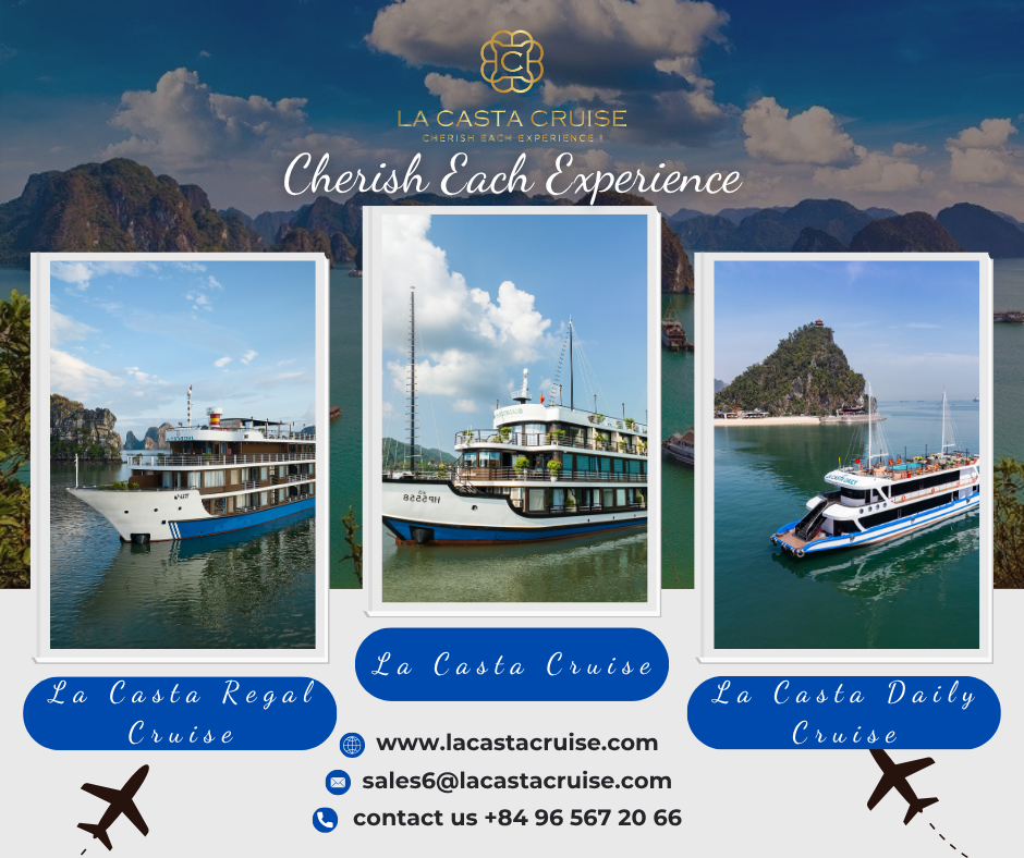 La Casta Cruise Group luxury fleet sailing in Halong Bay