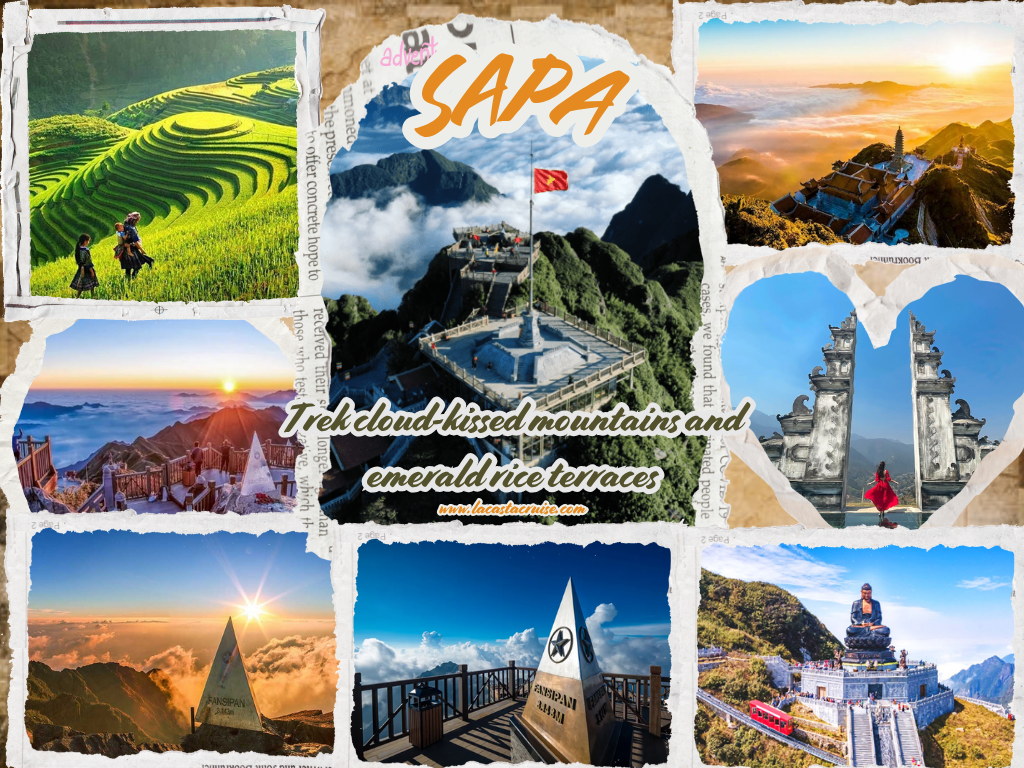 Terraced rice fields and ethnic minority villages in Sapa, one of the most unforgettable places in Vietnam, showcasing mountain landscapes and cultural heritage.