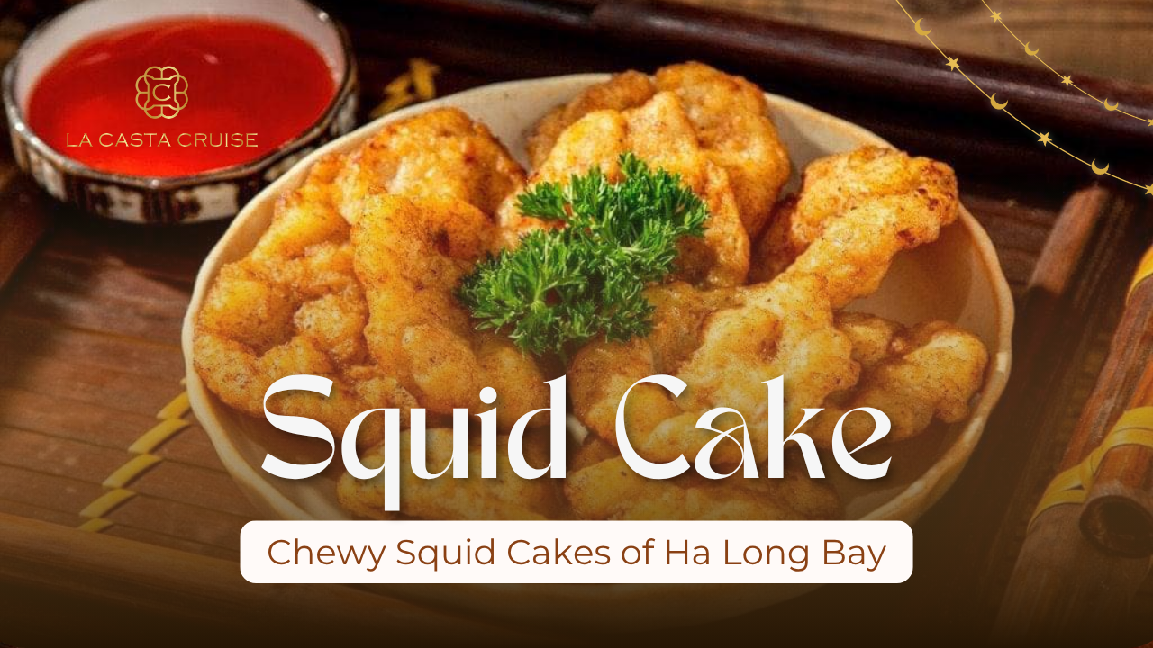 Vietnamese squid patties served with sticky rice or vermicelli