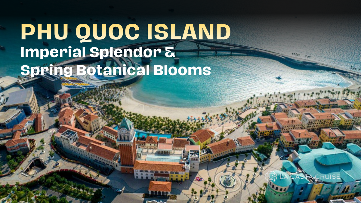 Crystal clear waters and white sands of a luxury beach resort in Phu Quoc