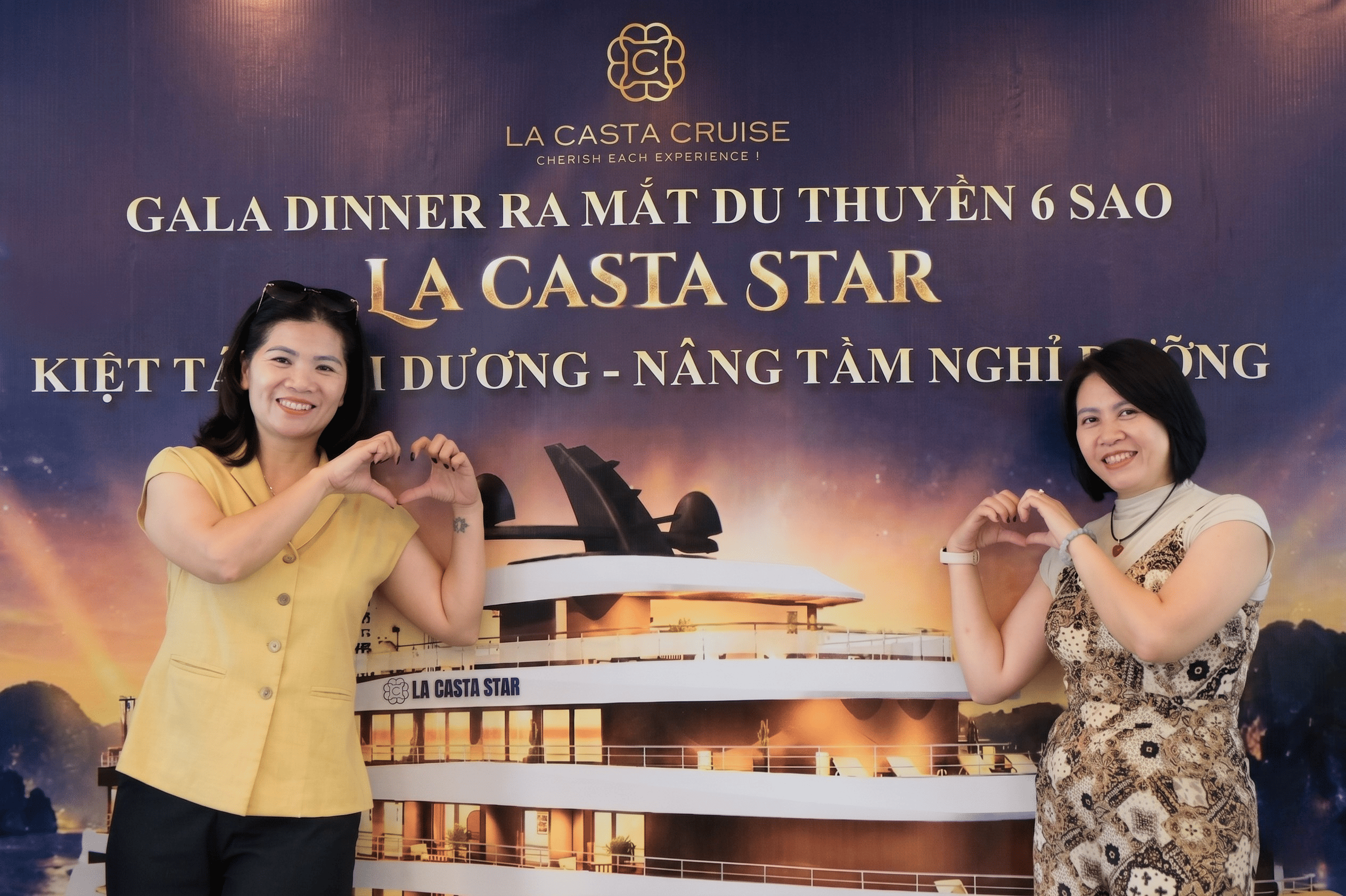 Elegant guests arriving on the red carpet at the La Casta Star Gala Dinner