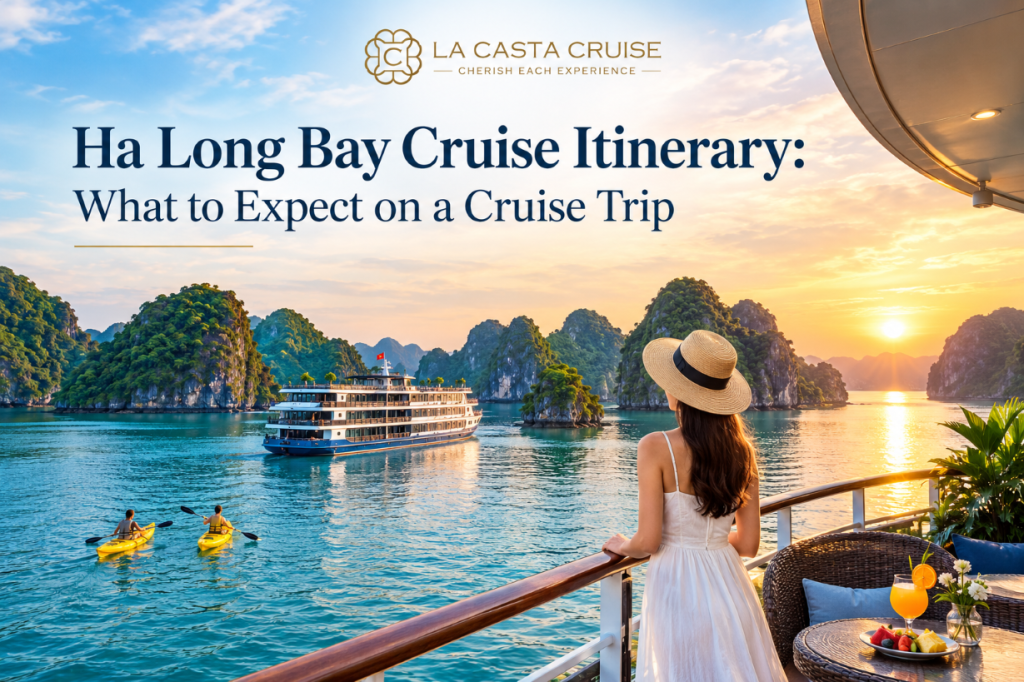 Ha Long Bay cruise itinerary on La Casta Cruise